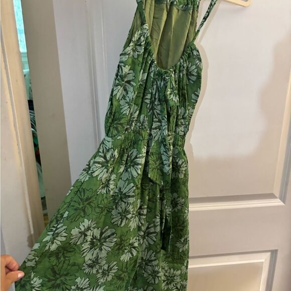 Illa Illa Floral Green Jumpsuit Sz S - Picture 5 of 7
